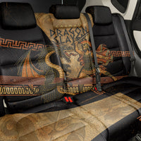 Cadmus Dragon Slayer Back Car Seat Cover Mythological Beast Battle Vintage Greek