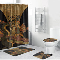 Cadmus Dragon Slayer Bathroom Set Mythological Beast Battle Vintage Greek
