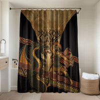 Cadmus Dragon Slayer Bathroom Set Mythological Beast Battle Vintage Greek