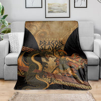 Cadmus Dragon Slayer Blanket Mythological Beast Battle Vintage Greek