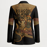 Cadmus Dragon Slayer Blazer Mythological Beast Battle Vintage Greek
