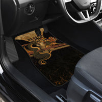 Cadmus Dragon Slayer Car Mats Mythological Beast Battle Vintage Greek