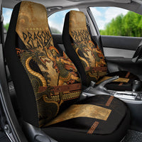 Cadmus Dragon Slayer Car Seat Cover Mythological Beast Battle Vintage Greek