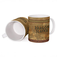 Cadmus Dragon Slayer Ceramic Mug Mythological Beast Battle Vintage Greek