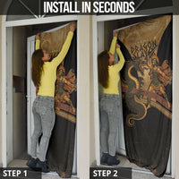 Cadmus Dragon Slayer Door Cover Mythological Beast Battle Vintage Greek