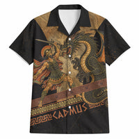 Cadmus Dragon Slayer Hawaiian Shirt Mythological Beast Battle Vintage Greek