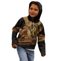 Cadmus Dragon Slayer Kid Hoodie Mythological Beast Battle Vintage Greek