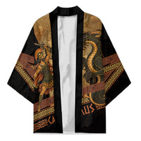 Cadmus Dragon Slayer Kimono Mythological Beast Battle Vintage Greek