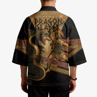 Cadmus Dragon Slayer Kimono Mythological Beast Battle Vintage Greek