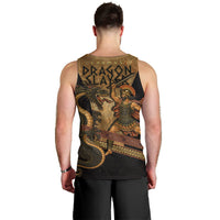 Cadmus Dragon Slayer Men Tank Top Mythological Beast Battle Vintage Greek