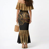 Cadmus Dragon Slayer Mermaid Dress Mythological Beast Battle Vintage Greek