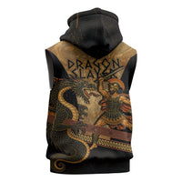 Cadmus Dragon Slayer Sleeveless Hoodie Mythological Beast Battle Vintage Greek