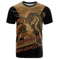 Cadmus Dragon Slayer T Shirt Mythological Beast Battle Vintage Greek