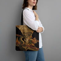 Cadmus Dragon Slayer Tote Bag Mythological Beast Battle Vintage Greek