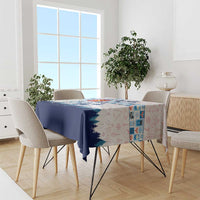 Finland Christmas Tablecloth with Reindeer Forest Crest and Nordic Pattern Design - Wonder Print Shop