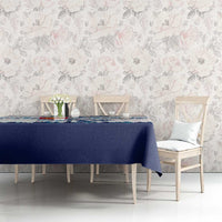 Finland Christmas Tablecloth with Reindeer Forest Crest and Nordic Pattern Design - Wonder Print Shop