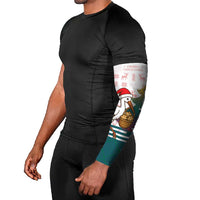 Lithuania Christmas Arm Sleeves with Stork Basket Snowflakes and Traditional Pattern Design - Wonder Print Shop