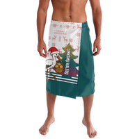 Lithuania Christmas Lavalava with Stork Basket Snowflakes and Traditional Pattern Design - Wonder Print Shop
