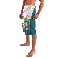 Lithuania Christmas Lavalava with Stork Basket Snowflakes and Traditional Pattern Design - Wonder Print Shop