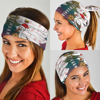 Lithuania Christmas Neck Gaiter with Stork Basket Snowflakes and Traditional Pattern Design - Wonder Print Shop