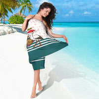 Lithuania Christmas Sarong with Stork Basket Snowflakes and Traditional Pattern Design - Wonder Print Shop