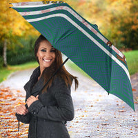 Lithuania Christmas Umbrella with Stork Basket Snowflakes and Traditional Pattern Design - Wonder Print Shop