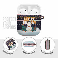 Let It Snow Christmas AirPods Case Funny Xmas Holiday Patterns - Wonder Print Shop