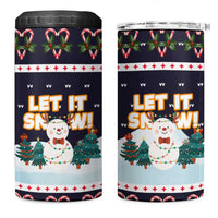 Let It Snow Christmas 4 in 1 Can Cooler Tumbler Funny Xmas Holiday Patterns - Wonder Print Shop