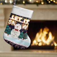 Let It Snow Christmas Stocking Funny Xmas Holiday Patterns - Wonder Print Shop
