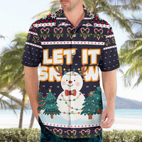Let It Snow Christmas Hawaiian Shirt Funny Xmas Holiday Patterns - Wonder Print Shop