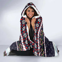 Let It Snow Christmas Hooded Blanket Funny Xmas Holiday Patterns - Wonder Print Shop