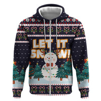 Let It Snow Christmas Hoodie Funny Xmas Holiday Patterns - Wonder Print Shop