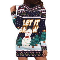 Let It Snow Christmas Hoodie Dress Funny Xmas Holiday Patterns - Wonder Print Shop
