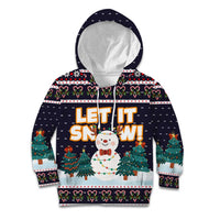 Let It Snow Christmas Kid Hoodie Funny Xmas Holiday Patterns - Wonder Print Shop