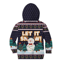 Let It Snow Christmas Kid Hoodie Funny Xmas Holiday Patterns - Wonder Print Shop
