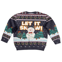 Let It Snow Christmas Kid Ugly Christmas Sweater Funny Xmas Holiday Patterns - Wonder Print Shop