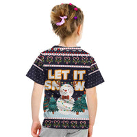 Let It Snow Christmas Kid T Shirt Funny Xmas Holiday Patterns - Wonder Print Shop