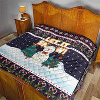 Let It Snow Christmas Quilt Funny Xmas Holiday Patterns - Wonder Print Shop
