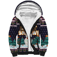 Let It Snow Christmas Sherpa Hoodie Funny Xmas Holiday Patterns - Wonder Print Shop