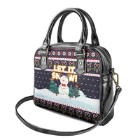 Let It Snow Christmas Shoulder Handbag Funny Xmas Holiday Patterns - Wonder Print Shop