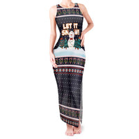Let It Snow Christmas Tank Maxi Dress Funny Xmas Holiday Patterns - Wonder Print Shop