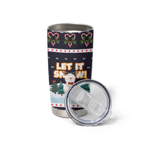 Let It Snow Christmas Tumbler Cup Funny Xmas Holiday Patterns - Wonder Print Shop