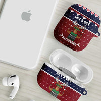 Lets Get Slouchy Christmas AirPods Case Funny Xmas Holiday Patterns - Wonder Print Shop
