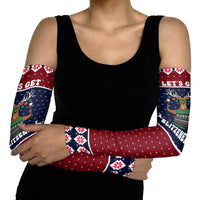 Lets Get Slouchy Christmas Arm Sleeves Funny Xmas Holiday Patterns - Wonder Print Shop