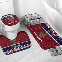 Lets Get Slouchy Christmas Bathroom Set Funny Xmas Holiday Patterns - Wonder Print Shop