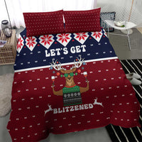 Lets Get Slouchy Christmas Bedding Set Funny Xmas Holiday Patterns - Wonder Print Shop
