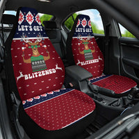 Lets Get Slouchy Christmas Car Seat Cover Funny Xmas Holiday Patterns - Wonder Print Shop