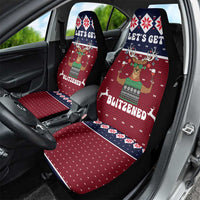 Lets Get Slouchy Christmas Car Seat Cover Funny Xmas Holiday Patterns - Wonder Print Shop