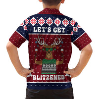 Lets Get Slouchy Christmas Family Matching Long Sleeve Bodycon Dress and Hawaiian Shirt Funny Xmas Holiday Patterns - Wonder Print Shop