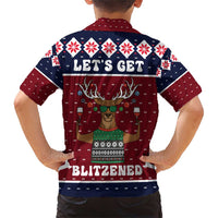Lets Get Slouchy Christmas Family Matching Short Sleeve Bodycon Dress and Hawaiian Shirt Funny Xmas Holiday Patterns - Wonder Print Shop